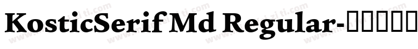 KosticSerif Md Regular字体转换